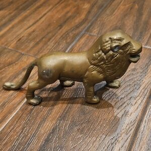 Brass Lion Figurine
